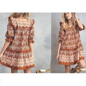 Happy X Nature by Kate Hudson Juliet Boho Mini Dress - XS